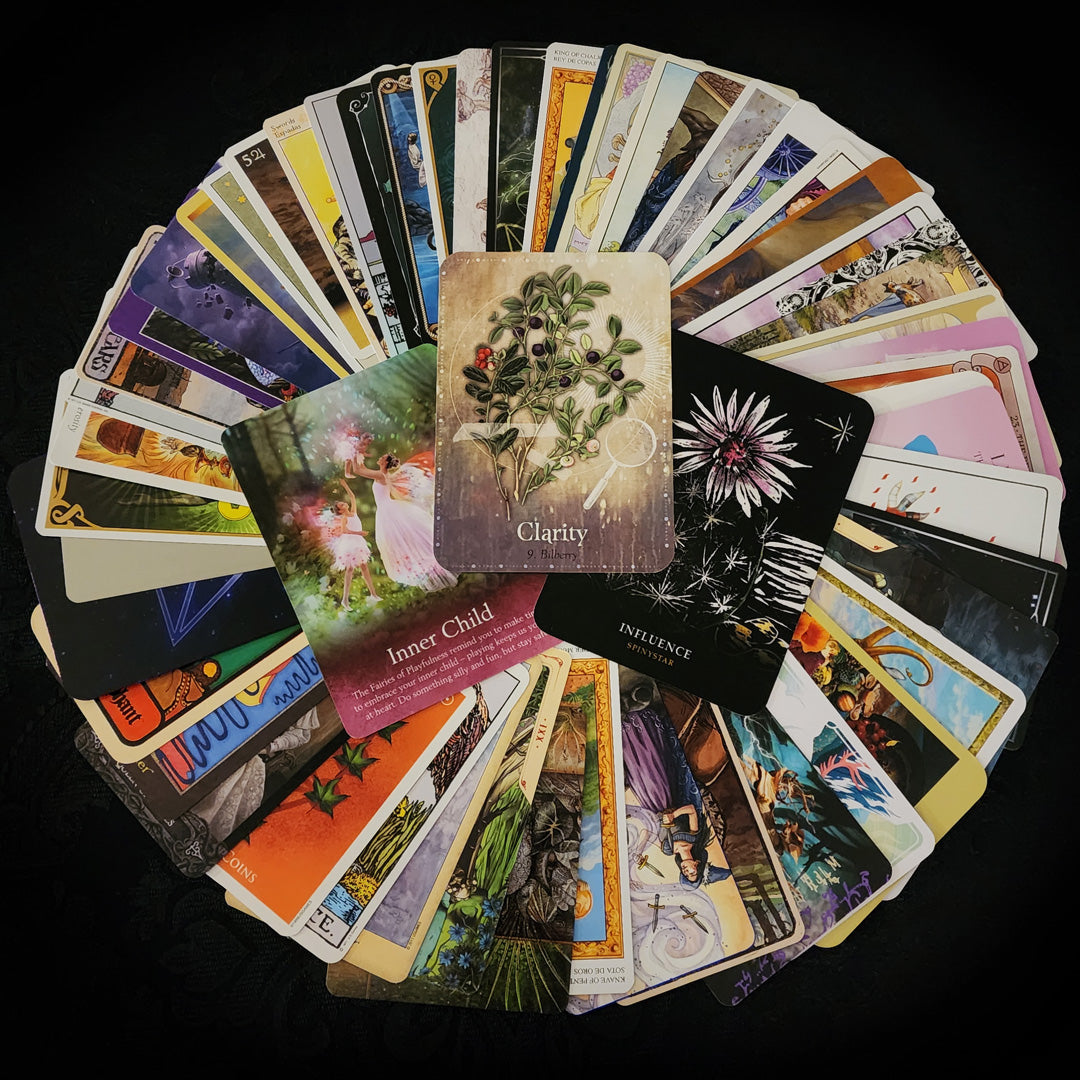 Mixed Tarot and Oracle Card Collection Red Velvet 50 Cards