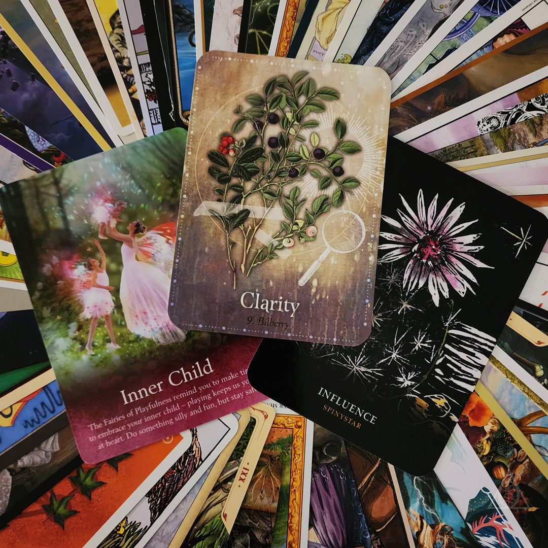 Mixed Tarot and Oracle Card Collection Red Velvet 50 Cards