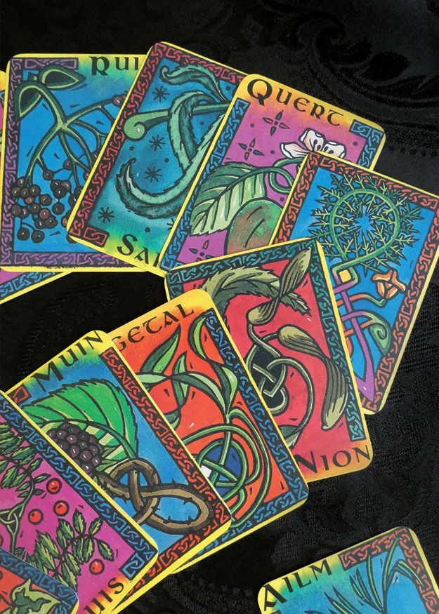 Livre et cartes de l'oracle celtique