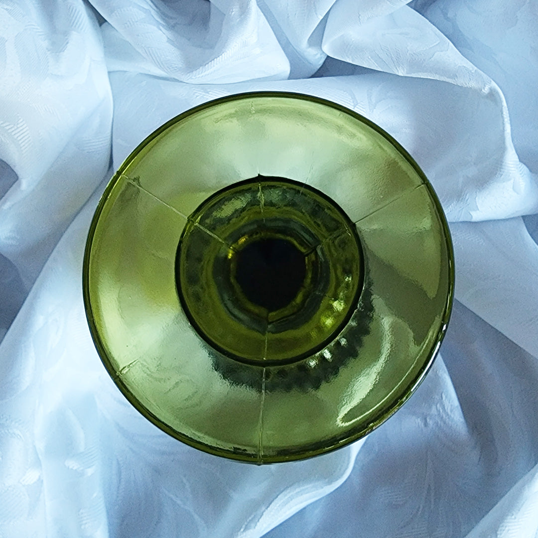 Green Diamond Point Goblet