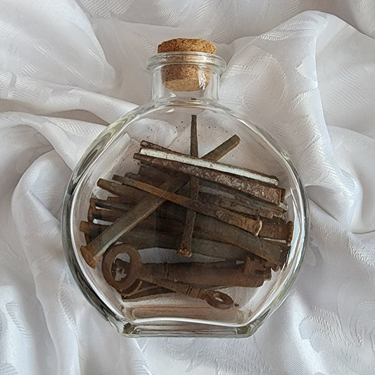 Hand Forged Antique Nails and Keys