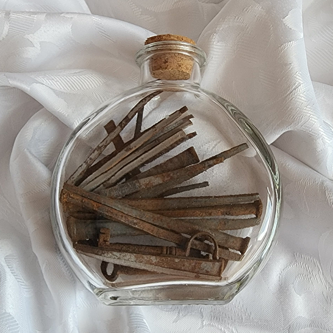 Hand Forged Antique Nails and Keys