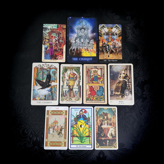10 Mixed The Chariot Tarot Cards