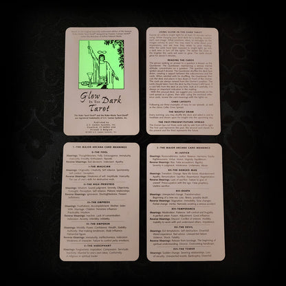 Glow In The Dark Tarot: 22 Major Arcana Cards First Edition