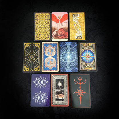 10 Mixed Temperance Tarot Cards