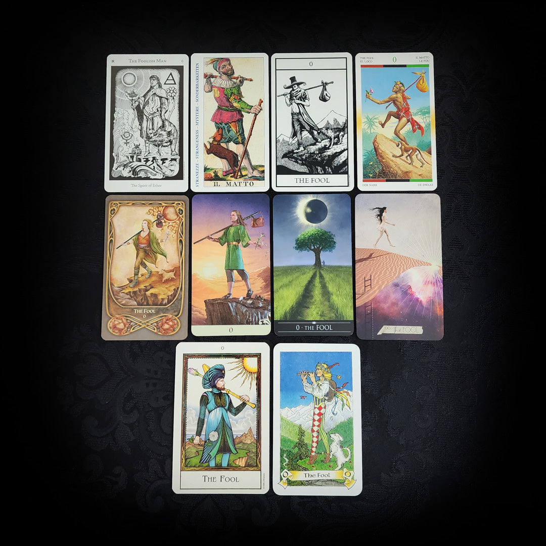 10 Mixed The Fool Tarot Cards