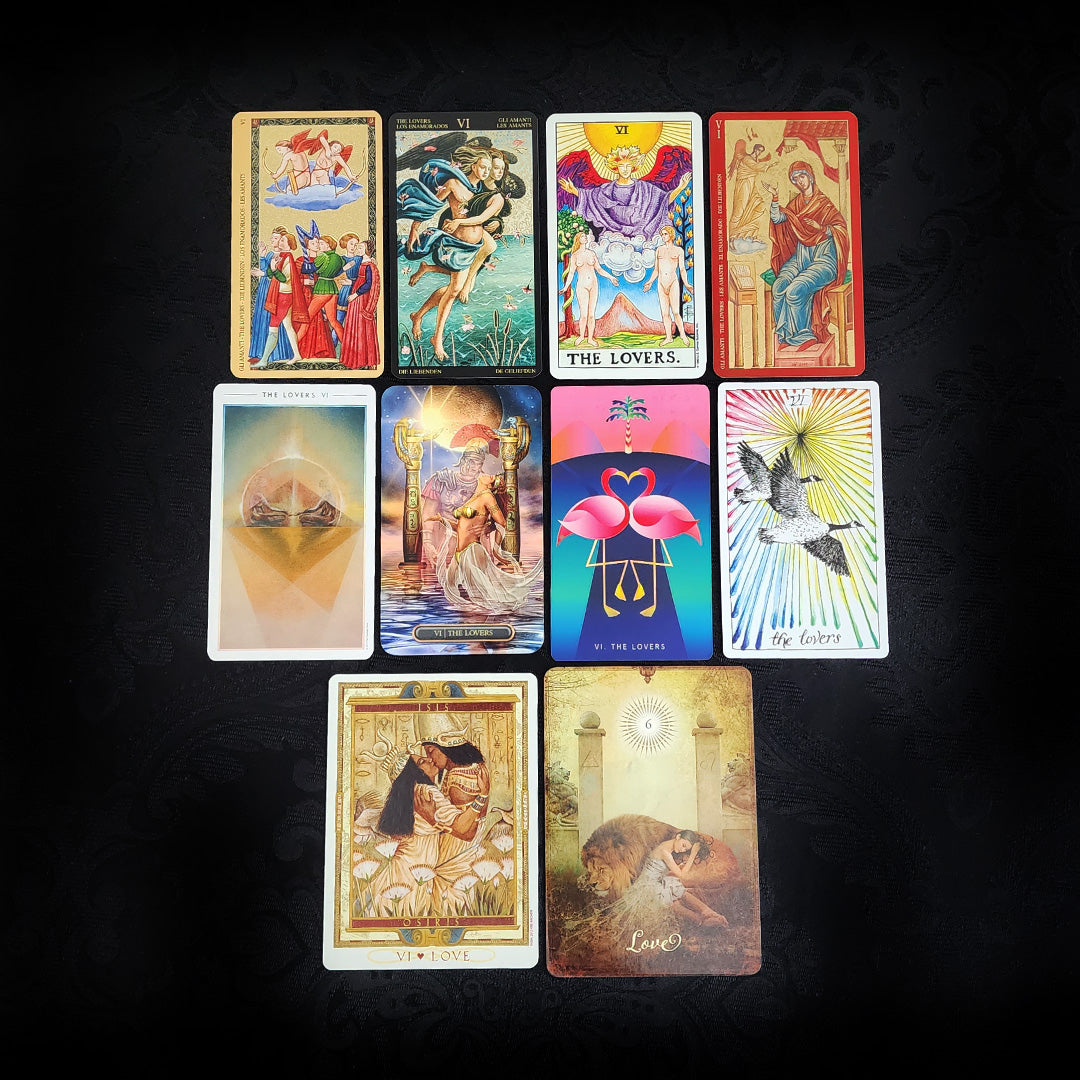 10 Mixed The Lovers Tarot Cards