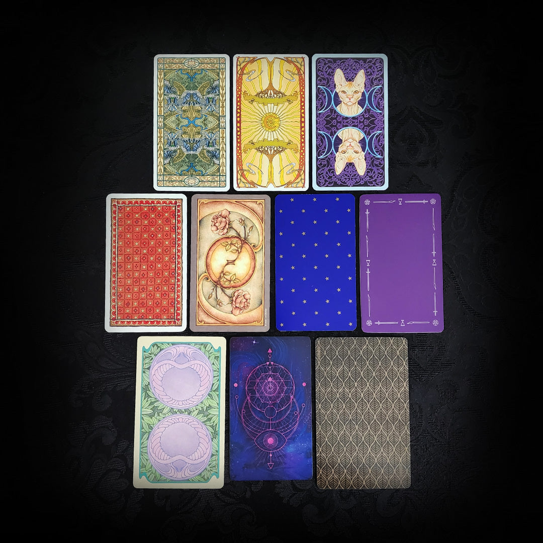 10 Mixed The Moon Tarot Cards