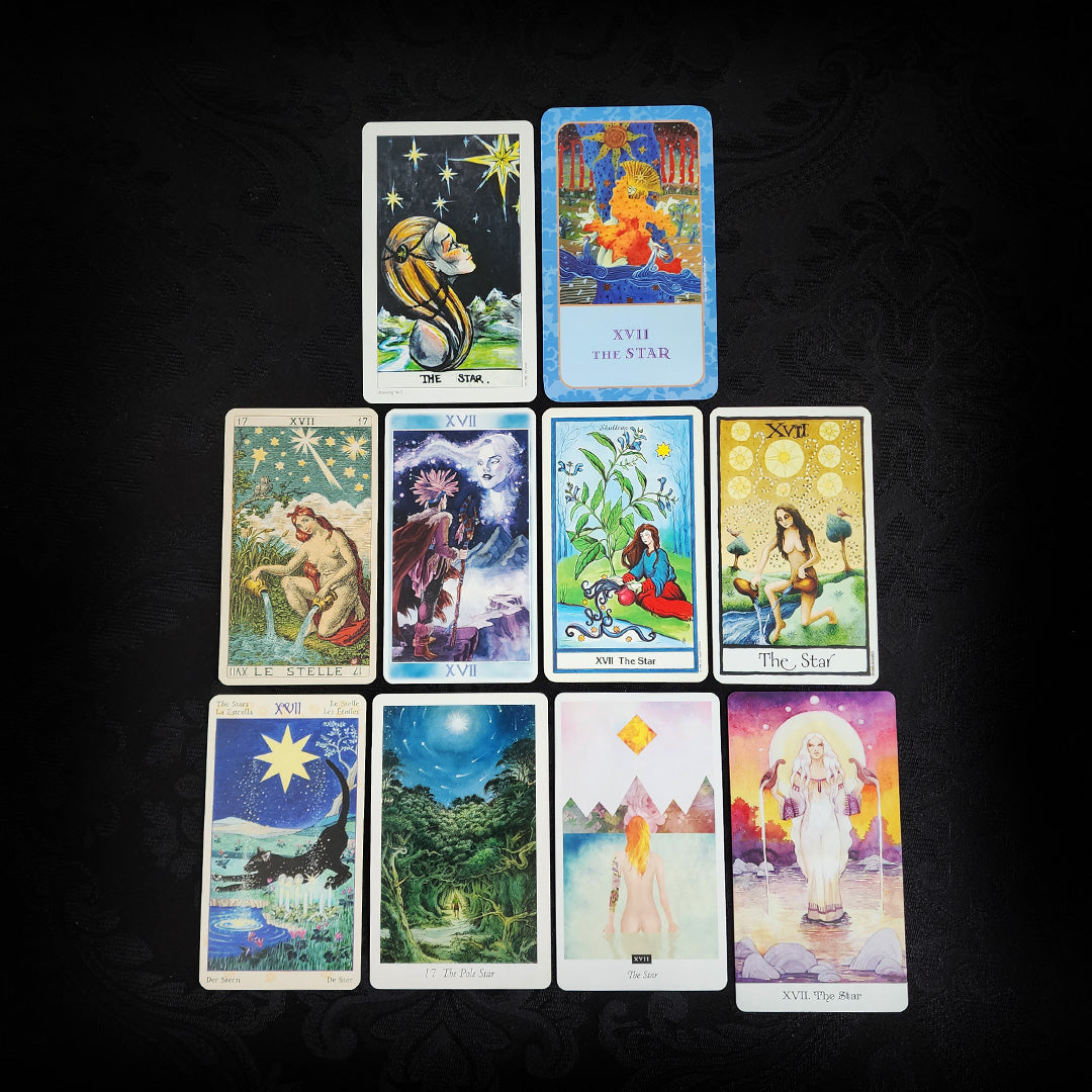 10 Mixed The Star Tarot Cards