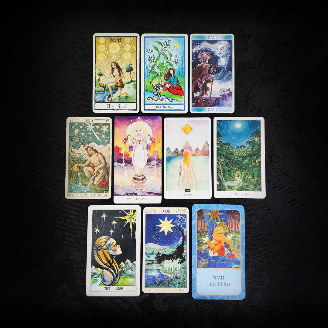 10 Mixed The Star Tarot Cards