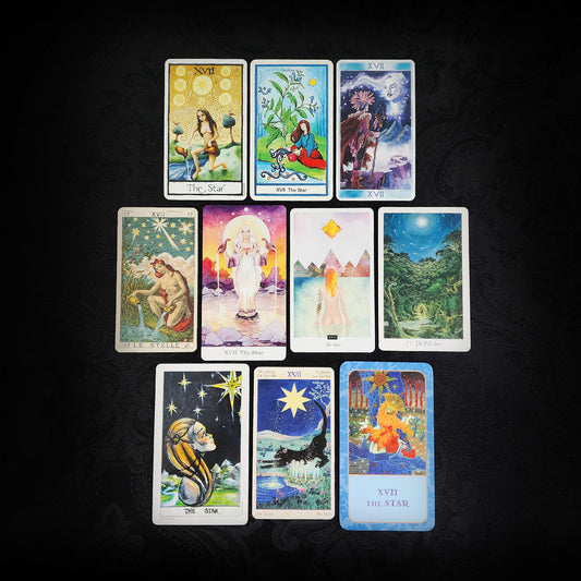 10 Mixed The Star Tarot Cards