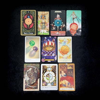 10 Mixed The Wheel of Fortune Tarot Cards