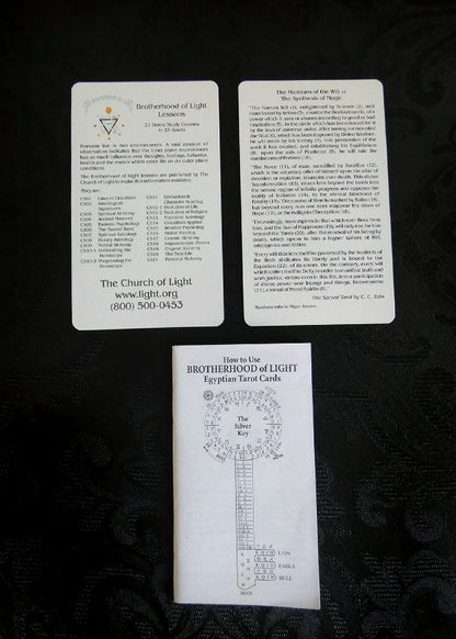Brotherhood of Light Egyptian Tarot