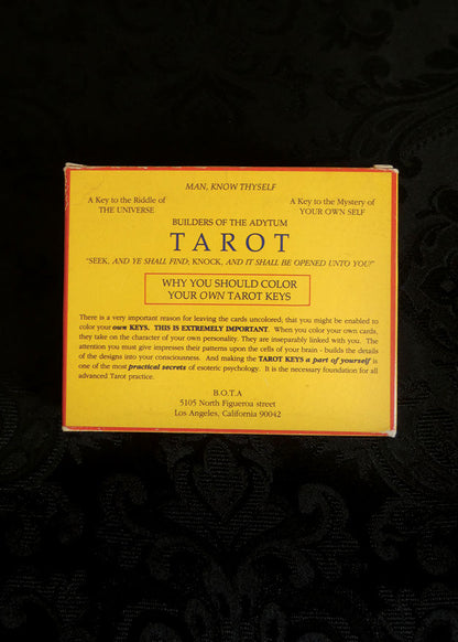 Le jeu de Tarot complet des Builders Of The Adytum