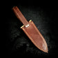Damascus Steel, Brass and Rosewood Athame