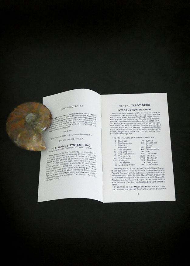 Herbal Tarot Deck and Book Set