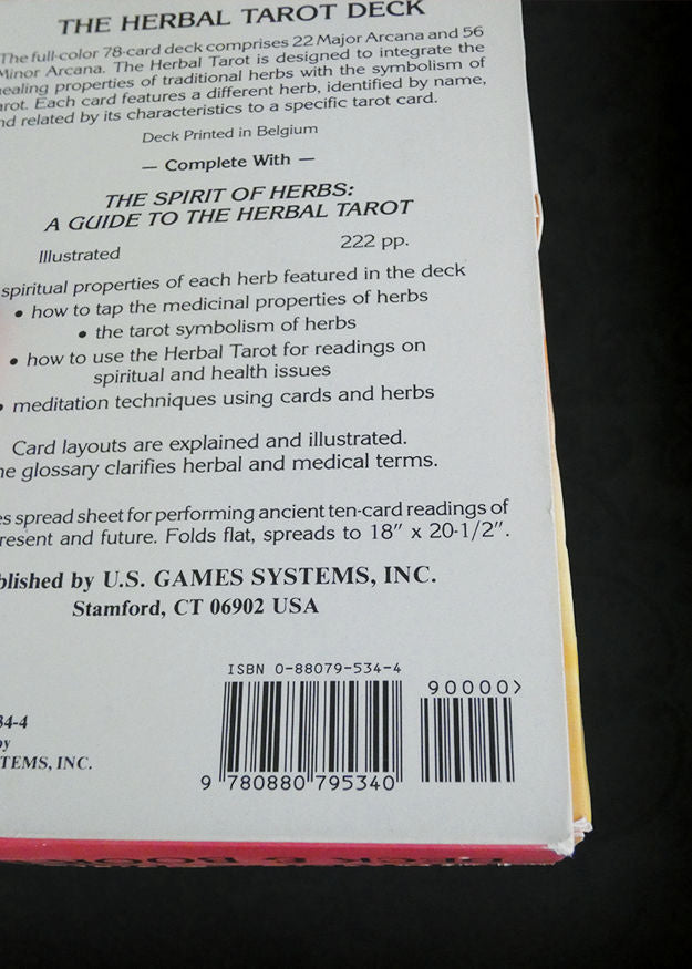 Herbal Tarot Deck and Book Set