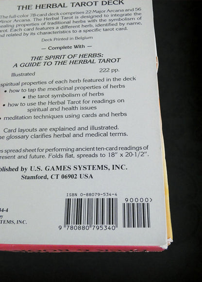 Herbal Tarot Deck and Book Set