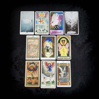 10 Mixed Judgement Tarot Cards