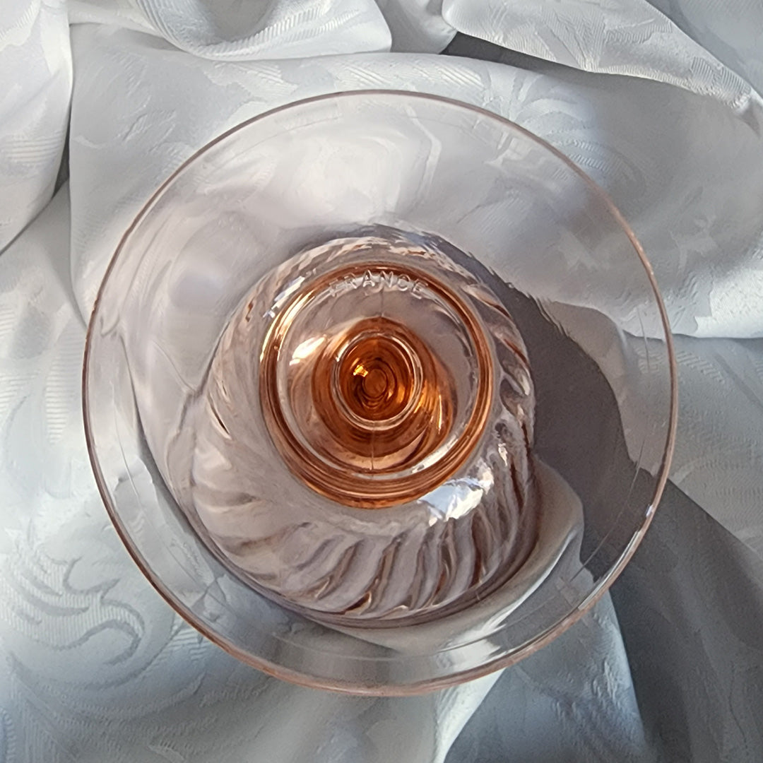 Pink Rosaline Swirl Goblet