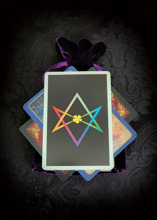 Mixed Tarot and Oracle Card Collection Purple Velvet 100 cards