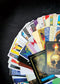 Mixed Tarot and Oracle Card Collection Silver Velvet 100 cards