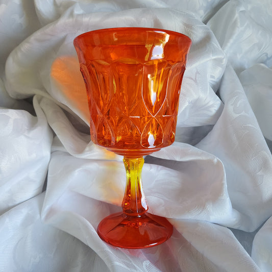 Orange Vintage Goblet