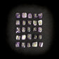 Amethyst Elder Futhark Rune Stone Set