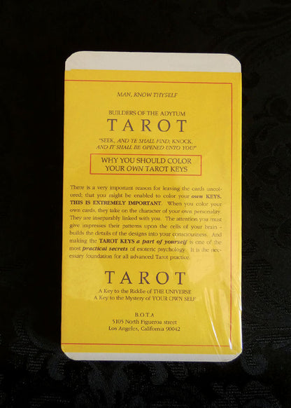 Builders Of The Adytum Tarot Deck Major Arcana Larger Edition