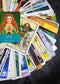 Mixed Tarot and Oracle Card Collection Dark Green 50 Cards