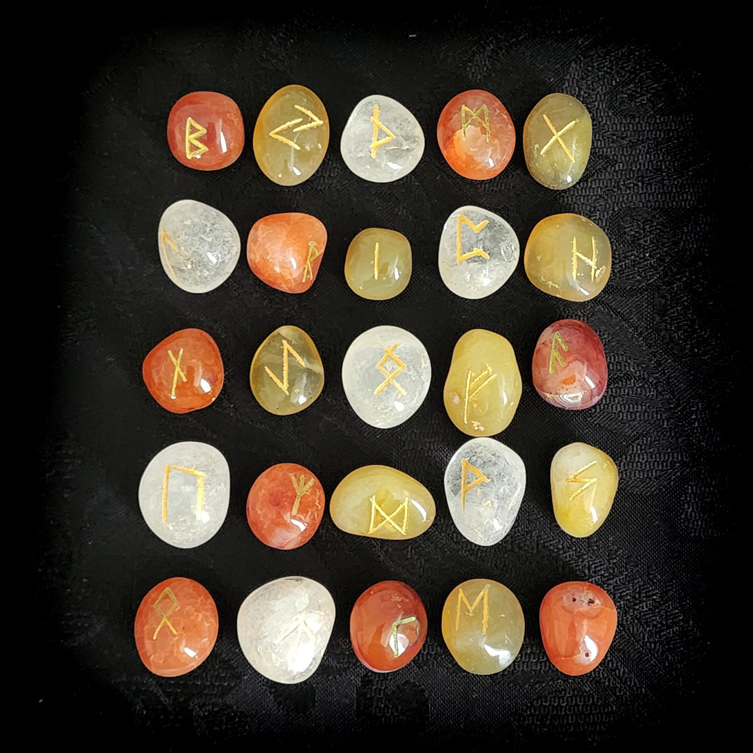 Fire Colors Rune Stone Set