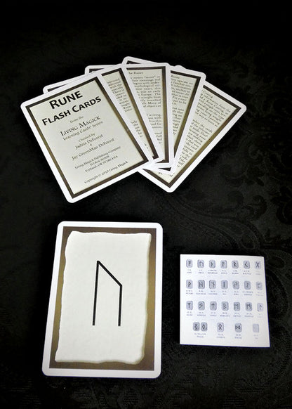 Série de cartes pédagogiques Living Magick Cartes pédagogiques sur les runes