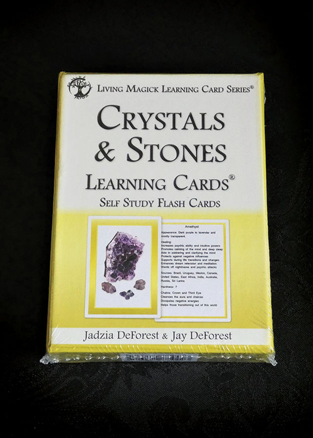 Série de cartes d'apprentissage Living Magick – Cristaux et Pierres