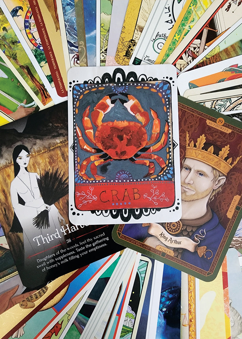 Mixed Tarot and Oracle Card Collection Red Velvet 50 Cards