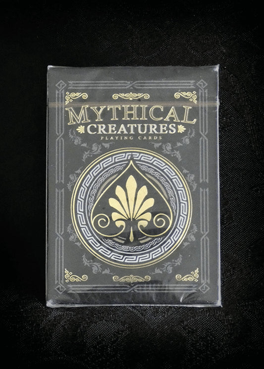 Mythical Creatures - Black Silver & Gold Edition Playing Cards
