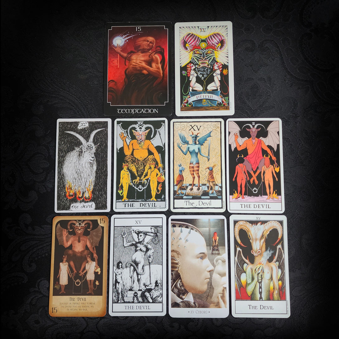 10 Mixed The Devil Tarot Cards