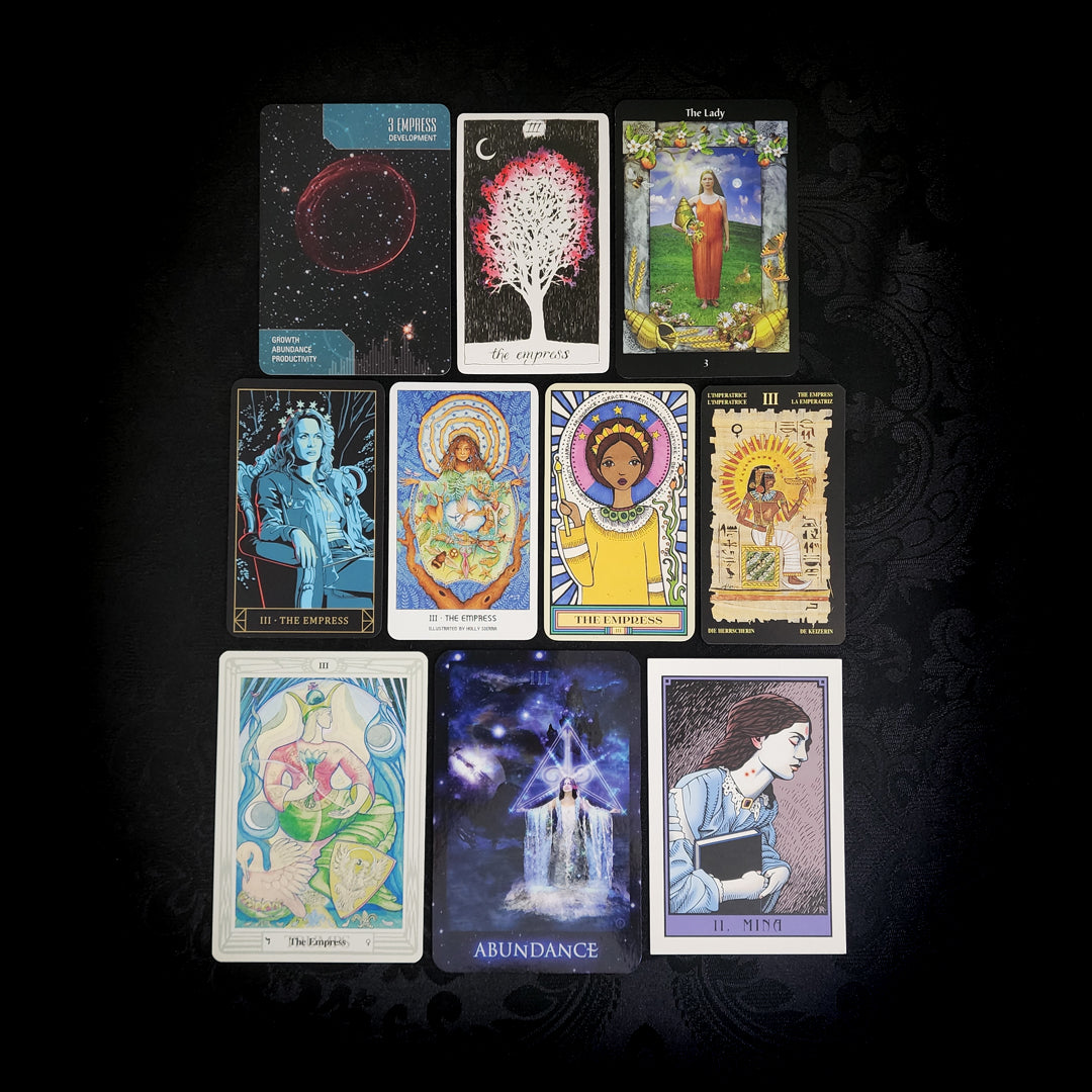 10 Mixed The Empress Tarot Cards