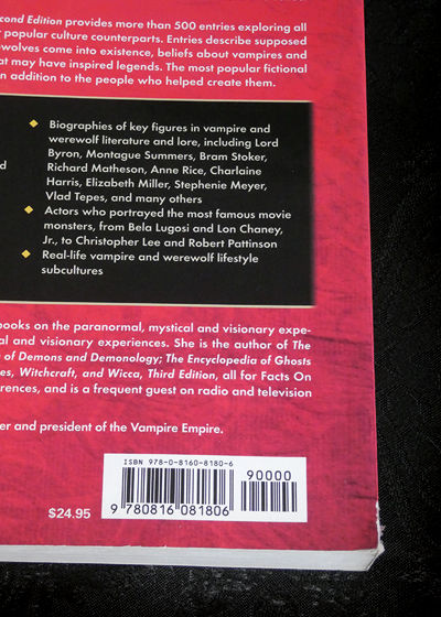 Encyclopedia Of Vampires and Werewolves, The