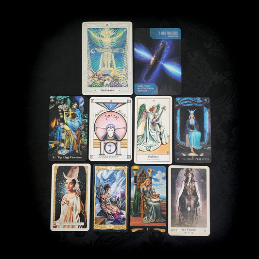 10 Mixed The High Priestess Tarot Cards