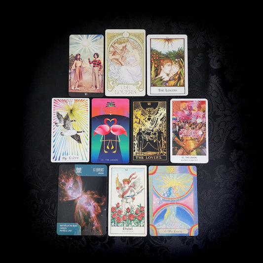 10 Mixed The Lovers Tarot Cards