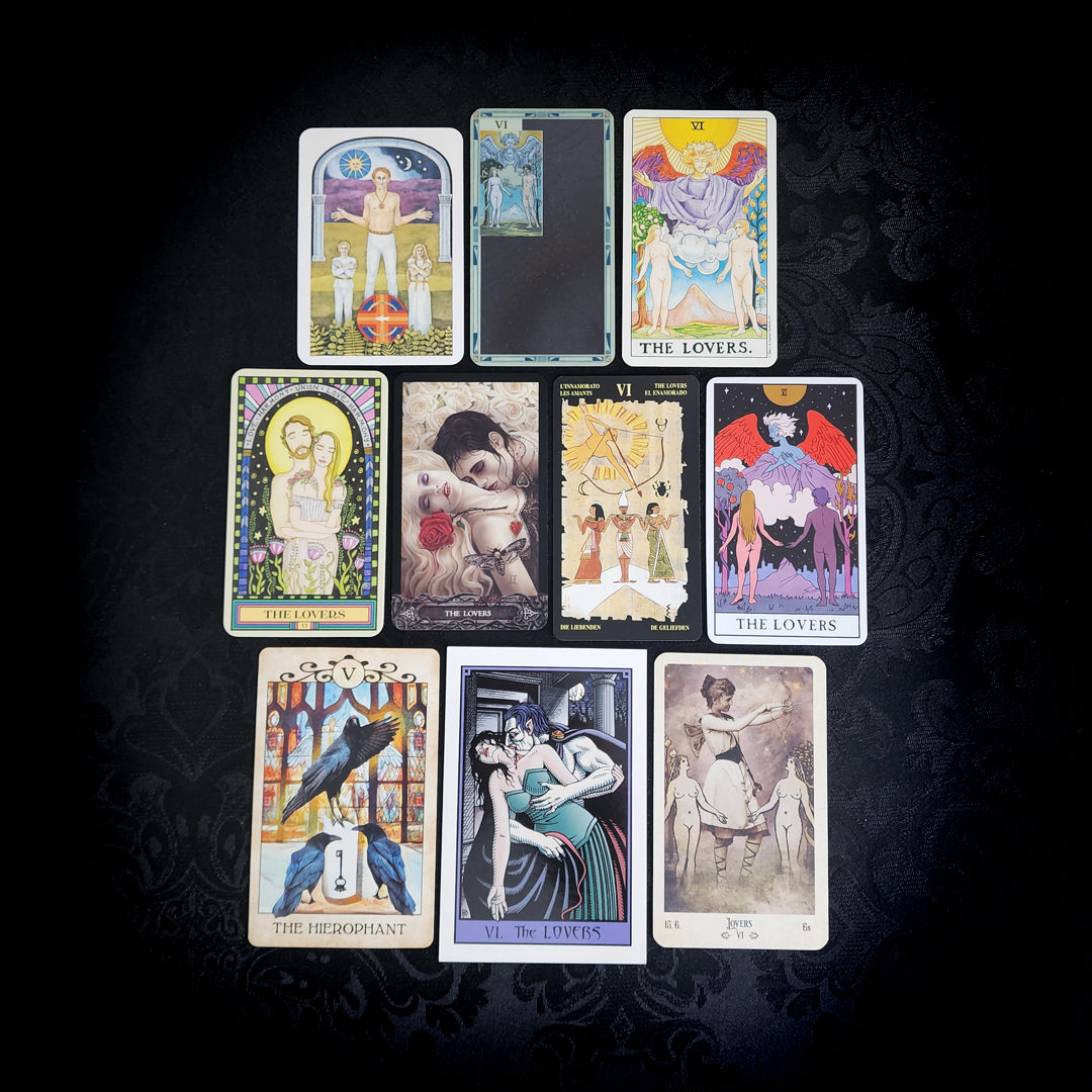 10 Mixed The Lovers Tarot Cards