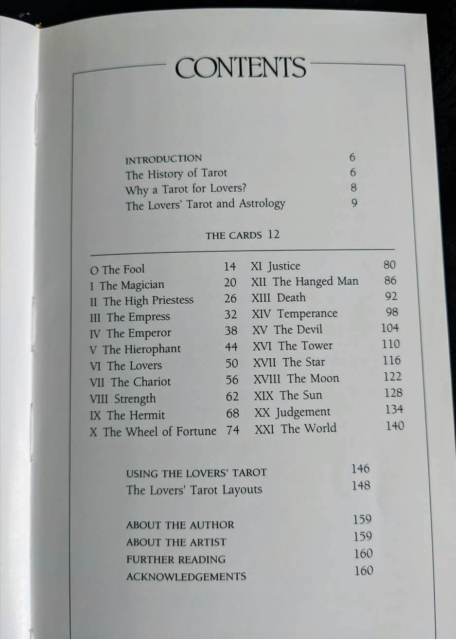 Guide du Tarot des Amoureux, Affaires de Cœur