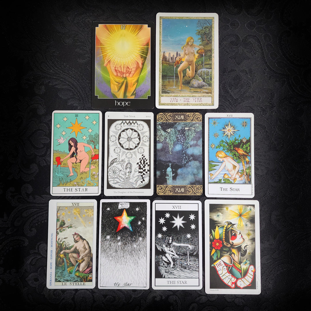 10 Mixed The Star Tarot Cards